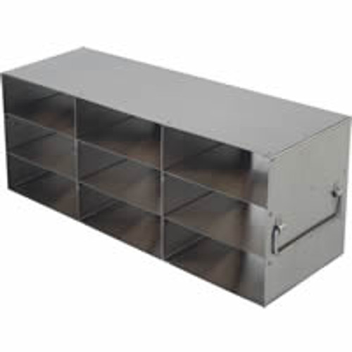 laboratory freezer rack for 100 place hinged lid plastic cryo boxes 