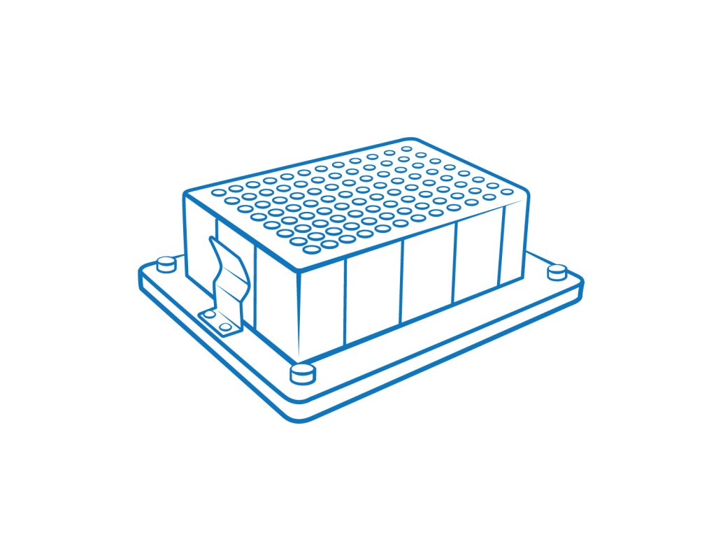 Block B-2SL for Starlab® 96/1200 μl deep-well plate for TS-DW thermal shaker