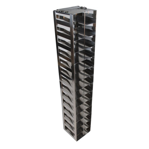 [FR-A-CH-SP-2-14] vertical freezer rack with spring locking clip for chest freezers holds 2 boxes 