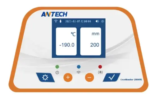 [2432200] CryoMonitor 2000TF, liquid Nitrogen Level & Temperature Monitor