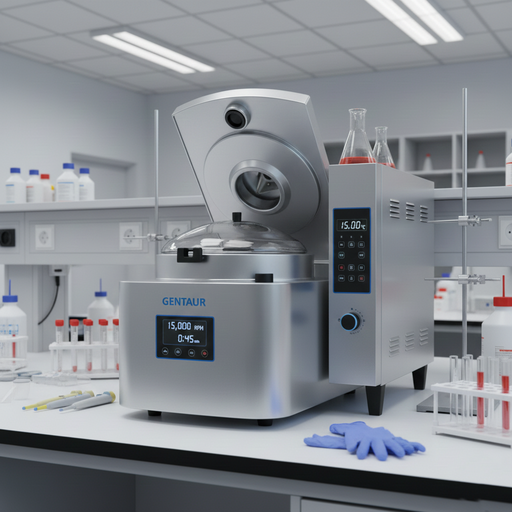 [lab-sk809] Blood Bank Refrigerated Centrifuge (Micro controller based Blood bank Refrigerated Centrifuge with microprocessor control  suitable for 6x450 ml blood bag carrier)